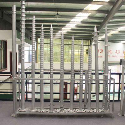 vis de terre hélicoïdale pour projet solaire