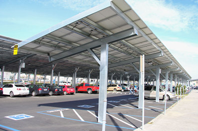 abri de voiture solaire