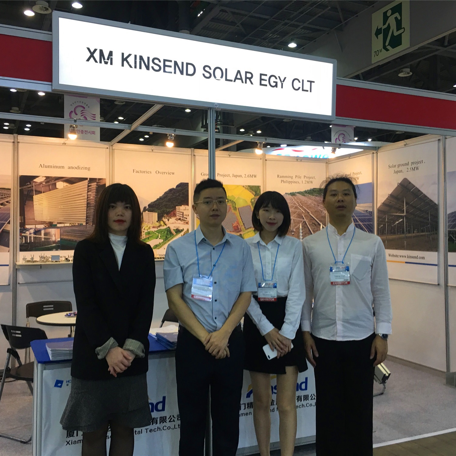  Kinsend exposé à expo solar PV corée 2019 