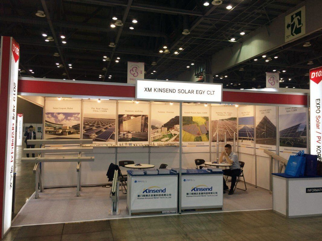  Kinsend exposé à l'expo solar korea 2018 