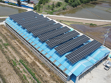 Système de montage de toit en métal 168KW, Corée