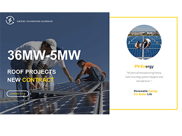Nouveau système de montage sur toit sous contrat 36 MW-5 MW, Chine