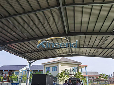 Carport solaire en acier ZAM, Taïwan