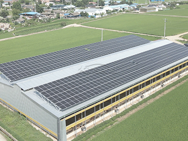 Système de montage de toit en métal 128KW, Corée