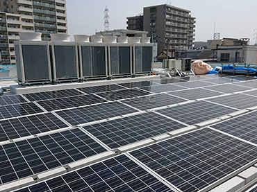 Système de montage de ballast pour toit plat 420KW, EAU